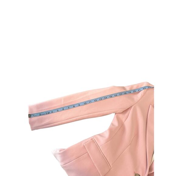 Something Navy Slouchy Power Pink Preppy Academia Oversized Blazer Size XS - Picture 9 of 10